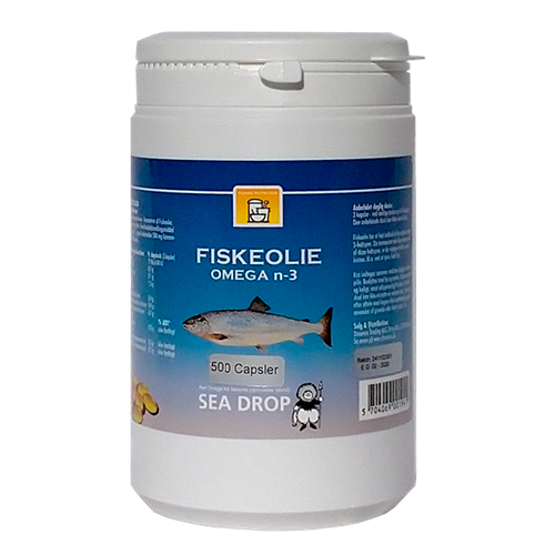 Decamin Fiskeolie - Sea Drop 500 stk.